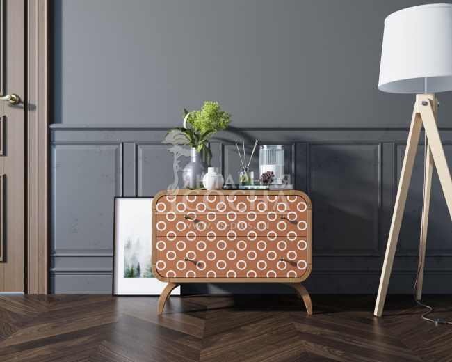 Комод "Ellipse Print" с двумя ящиками принт 3 арт EL02/print_3 Комод "Ellipse Print" с двумя ящиками принт 3 арт EL02/print_3