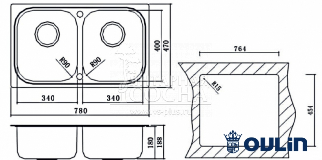 Мойка Oulin OL-8905 Мойка Oulin OL-8905