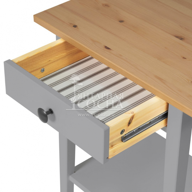 Тумба прикроватная КЫМОР 1 ящик Серая/Светло-коричневая Тумба прикроватная КЫМОР 1 ящик Серая/Светло-коричневая