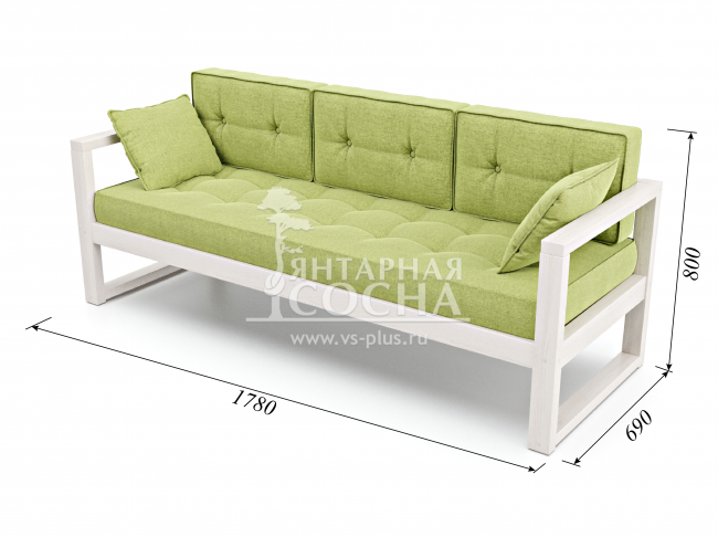 Диван Астер Textile Беленый Дуб Green Диван Астер Textile Беленый Дуб Green