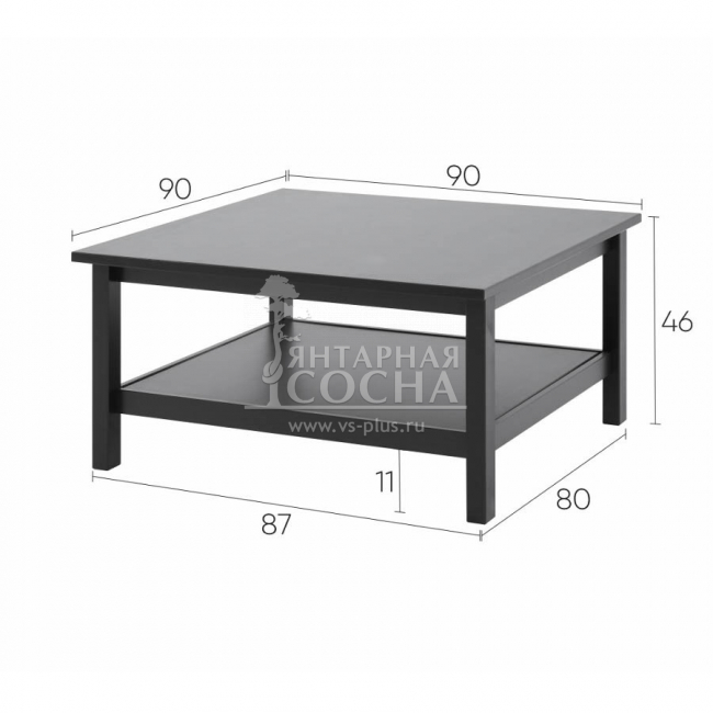 Журнальный стол КЫМОР 90х90 Журнальный стол КЫМОР 90х90