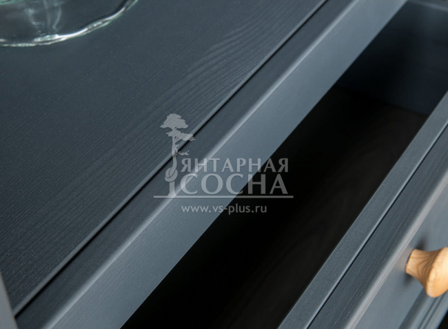 Шкаф для посуды Форест Графит узкий 1 дверь 2 ящика Шкаф для посуды Форест Графит узкий 1 дверь 2 ящика