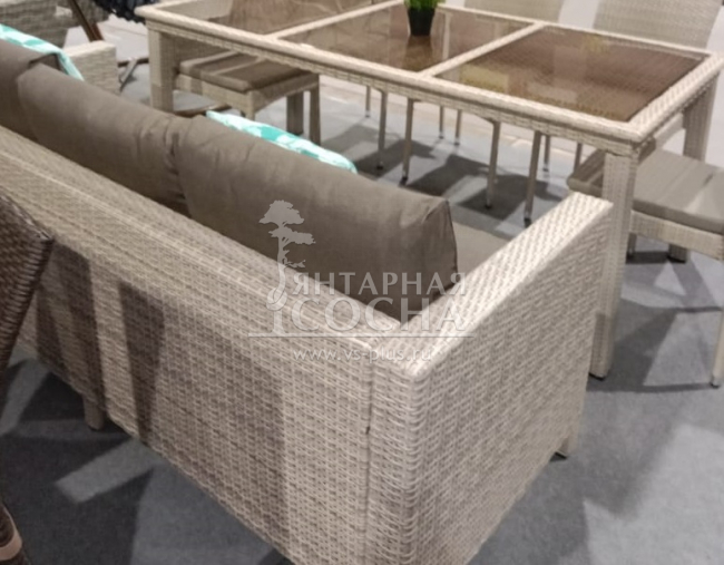 Плетеный диван S65B-W85 Latte Плетеный диван S65B-W85 Latte