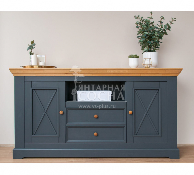 Комод Форест Графит 2 двери 2 ящика Комод Форест Графит 2 двери 2 ящика