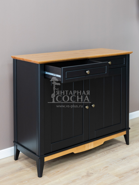 Комод буфета Пенни (Тумба буфета 22) блэк/антик 24 Комод буфета Пенни (Тумба буфета 22) блэк/антик 24