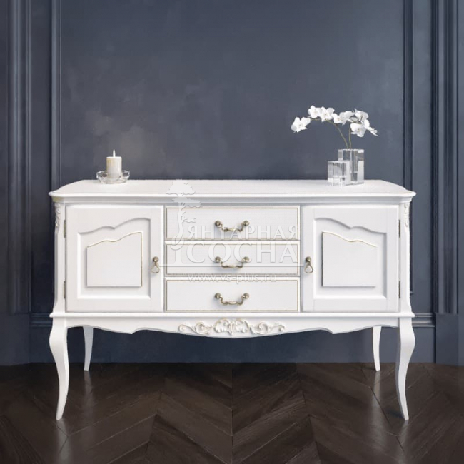 Консоль 3 ящика +2 распашных фасада Прованс Консоль 3 ящика +2 распашных фасада Прованс