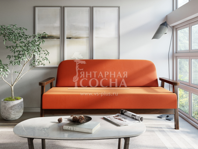Диван Флори М Velvet Орех Orange Диван Флори М Velvet Орех Orange