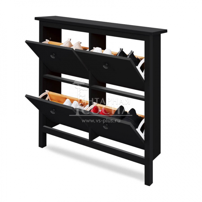 Тумба для обуви КЫМОР 106 Черная Тумба для обуви КЫМОР 106 Черная