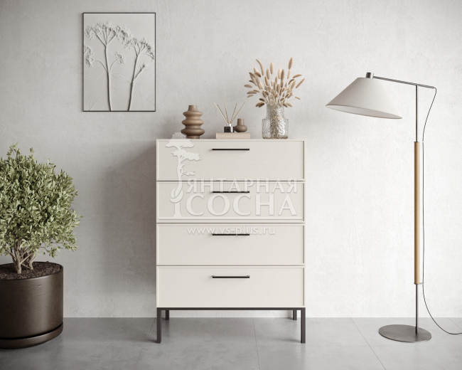 Комод вертикальный с четырьмя ящиками "Nicole" арт NEM18 Комод вертикальный с четырьмя ящиками "Nicole" арт NEM18