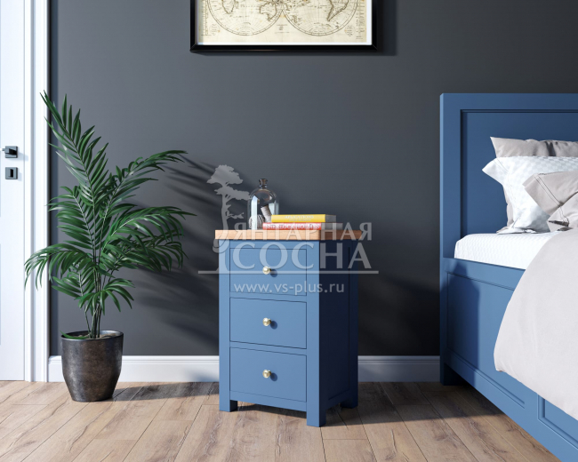 Тумба "Jules Verne" с тремя ящиками арт JV21ETGB Синий Тумба "Jules Verne" с тремя ящиками арт JV21ETGB Синий