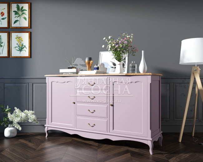 Комод "Leontina lavanda" с дверками и ящиками арт ST9351L Комод "Leontina lavanda" с дверками и ящиками арт ST9351L