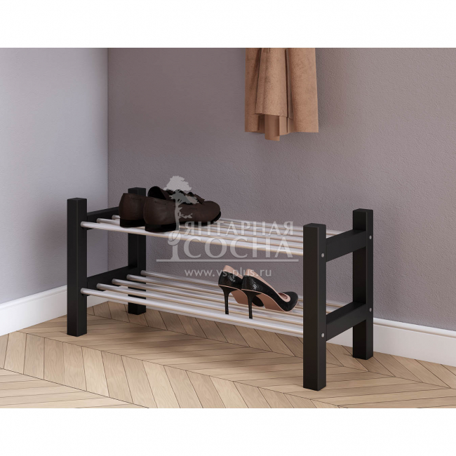 Полка для обуви МИЧА Черная Полка для обуви МИЧА Черная