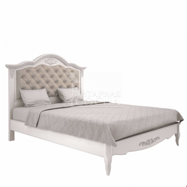 Кровать с мягким изголовьем 140*200 Прованс