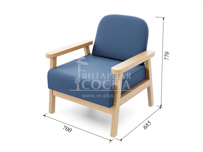 Кресло Флори Velvet Береза Blue Кресло Флори Velvet Береза Blue