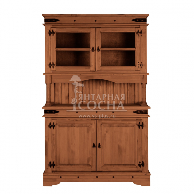 Буфет Викинг 01 из массива сосны (орех) Буфет Викинг 01 из массива сосны (орех)