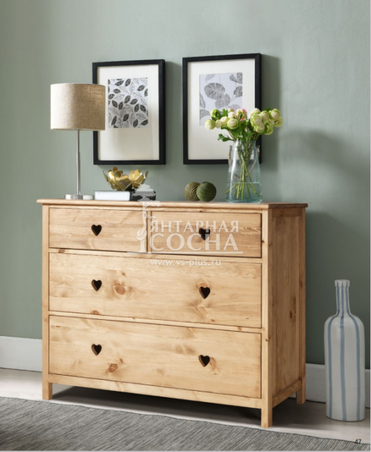 Комод Прованс 4 выдвижных ящика KR17 Комод Прованс 4 выдвижных ящика KR17