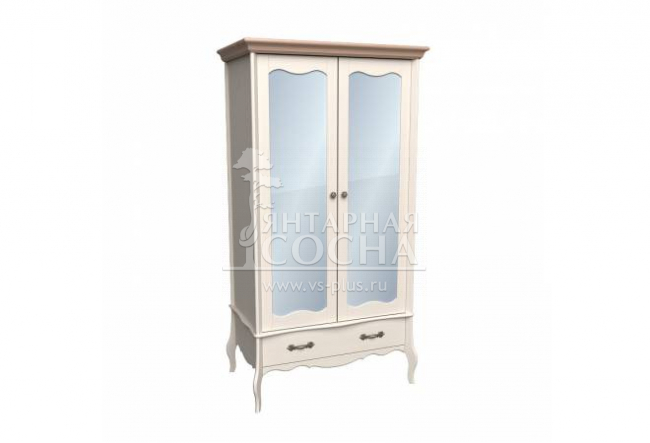 Шкаф 2-х дверный Лебо с зеркальными дверями Шкаф 2-х дверный Лебо с зеркальными дверями