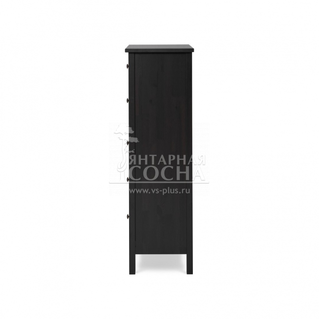 Комод узкий КЫМОР 5 ящиков Черный Комод узкий КЫМОР 5 ящиков Черный