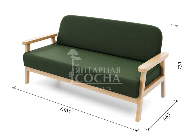 Диван Флори М Velvet Береза Green Диван Флори М Velvet Береза Green
