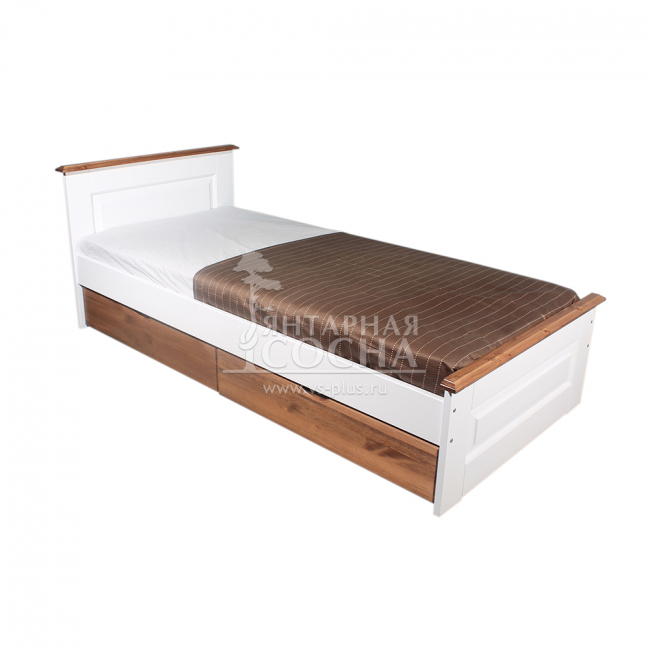 Кровать 900х2000 с ящ. "Брусно" Кровать 900х2000 с ящ. "Брусно"