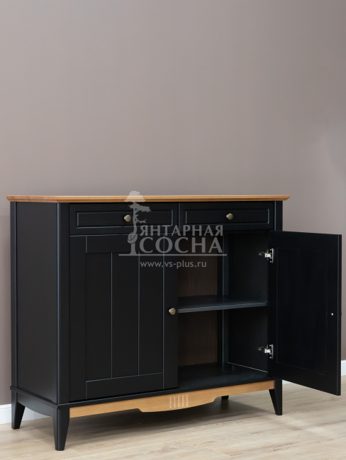 Комод буфета Пенни (Тумба буфета 22) блэк/антик 24 Комод буфета Пенни (Тумба буфета 22) блэк/антик 24