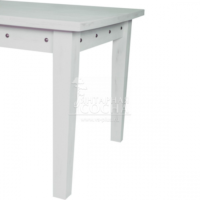 Стол обеденный из сосны ШАЛЕ (160) (Белый) Стол обеденный из сосны ШАЛЕ (160) (Белый)