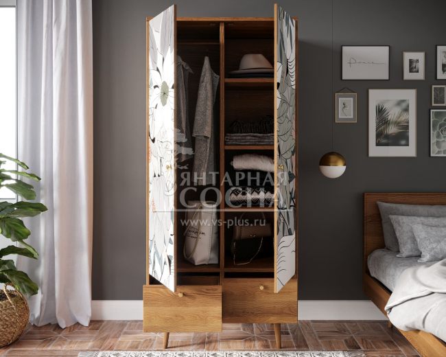 Шкаф двухстворчатый "Berber" принт 50 арт BB16/Print_50 Шкаф двухстворчатый "Berber" принт 50 арт BB16/Print_50