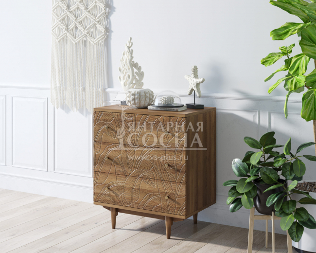 Комод "Boho" 3 ящика джангл арт BH07 Комод "Boho" 3 ящика джангл арт BH07