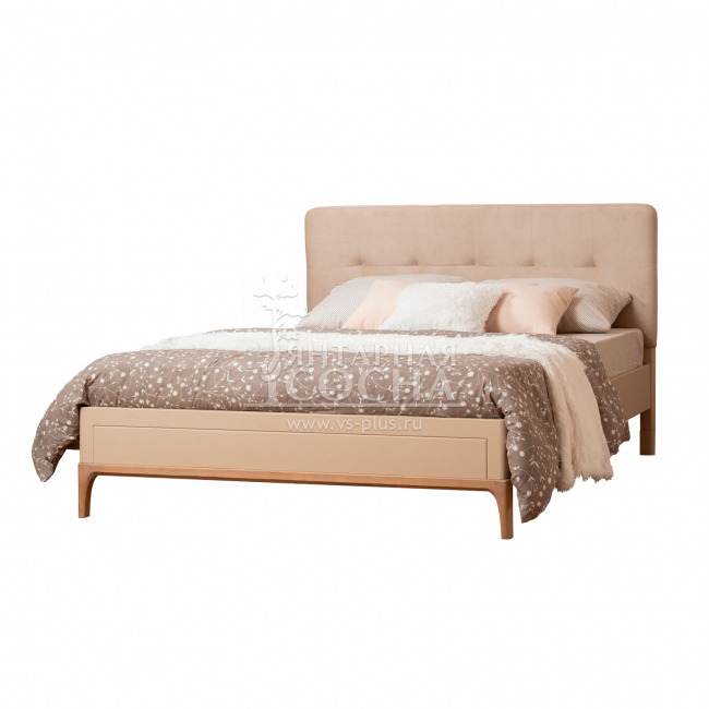 Кровать односпальная с мягким изголовьем Грета №5 Кровать односпальная с мягким изголовьем Грета №5