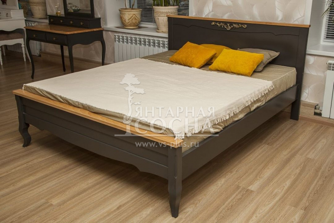 Кровать двуспальная Арредо RAL 7022 Кровать двуспальная Арредо RAL 7022