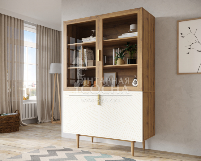 Буфет с двумя дверками "Line" LN11/GR1/beige Буфет с двумя дверками "Line" LN11/GR1/beige