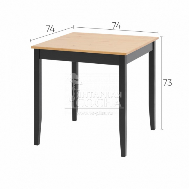 Стол кухонный (квадратный) ЛЫМ 74x74 Стол кухонный (квадратный) ЛЫМ 74x74