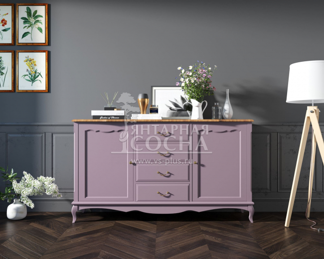 Комод "Leontina lavanda" с дверками и ящиками арт ST9351L Комод "Leontina lavanda" с дверками и ящиками арт ST9351L