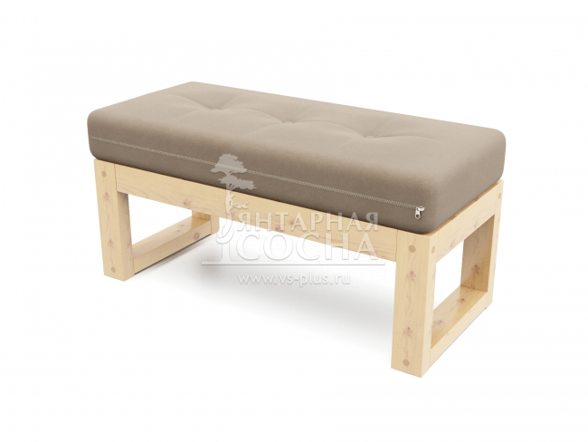 Банкетка Амбер Velvet Сосна Beige Банкетка Амбер Velvet Сосна Beige