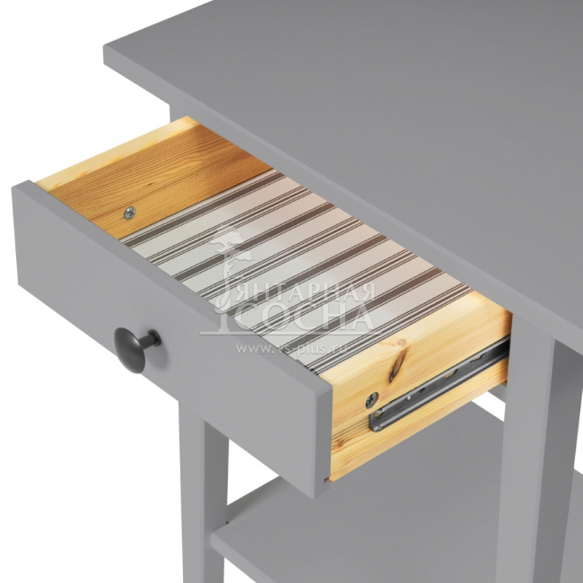 Тумба прикроватная КЫМОР 1 ящик Серая Тумба прикроватная КЫМОР 1 ящик Серая