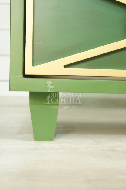 Зеленый комод "Emerald" 3 ящика арт DSC347ETG Зеленый комод "Emerald" 3 ящика арт DSC347ETG