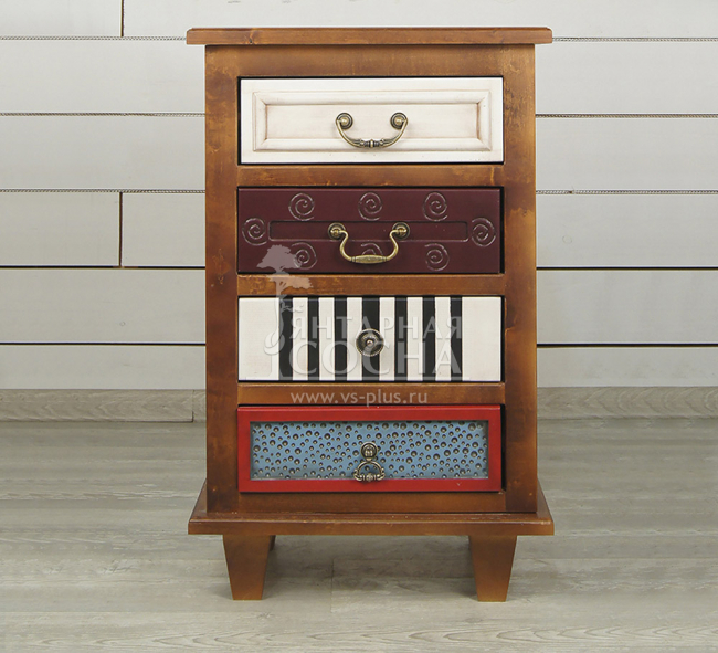 Тумба "Gouache Birch" арт M10529ETG/1, разноцветная Тумба "Gouache Birch" арт M10529ETG/1, разноцветная