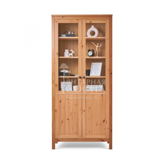Шкаф для книг КЫМОР Стекло/Панель 90 Светло-коричневый Шкаф для книг КЫМОР Стекло/Панель 90 Светло-коричневый