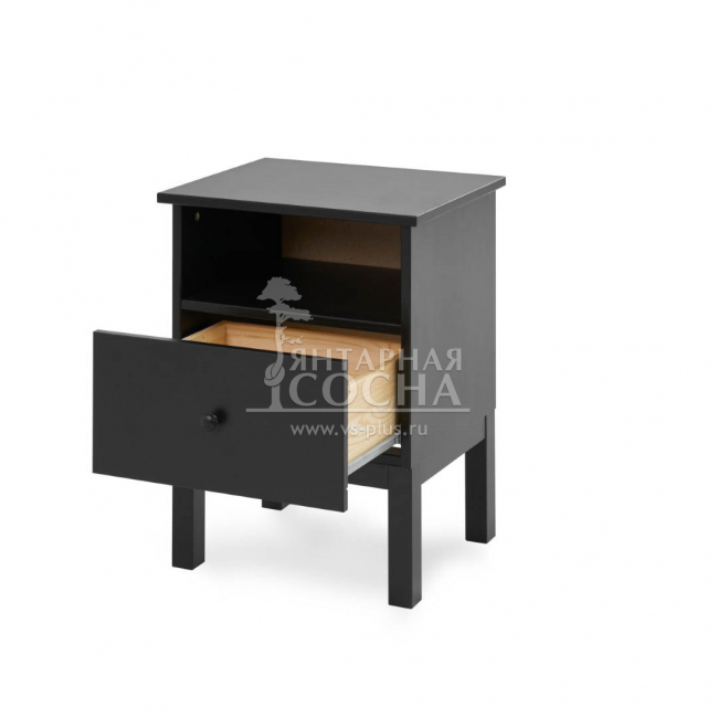 Тумба прикроватная ТИРАНА Черная Тумба прикроватная ТИРАНА Черная