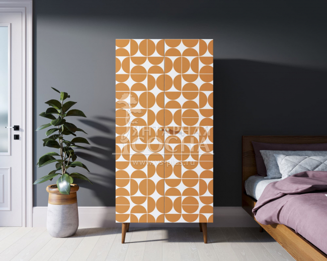 Шкаф малый двухстворчатый "Berber" принт 14 арт BB08/Print_14 Шкаф малый двухстворчатый "Berber" принт 14 арт BB08/Print_14