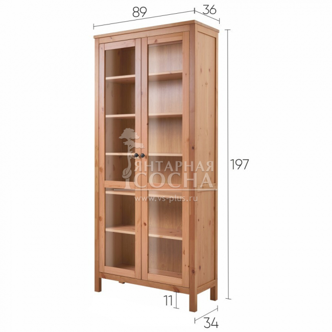 Шкаф для книг КЫМОР Стекло/Стекло 90 Светло-коричневый Шкаф для книг КЫМОР Стекло/Стекло 90 Светло-коричневый