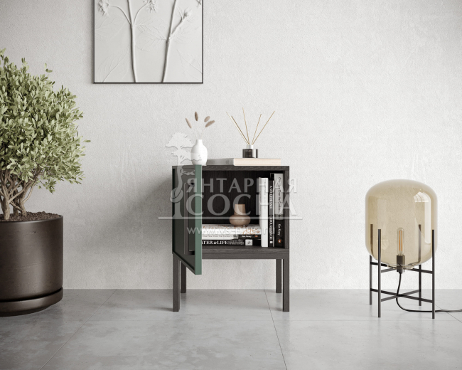 Тумбочка с дверкой "Nicole" NLN08G Зеленый Тумбочка с дверкой "Nicole" NLN08G Зеленый