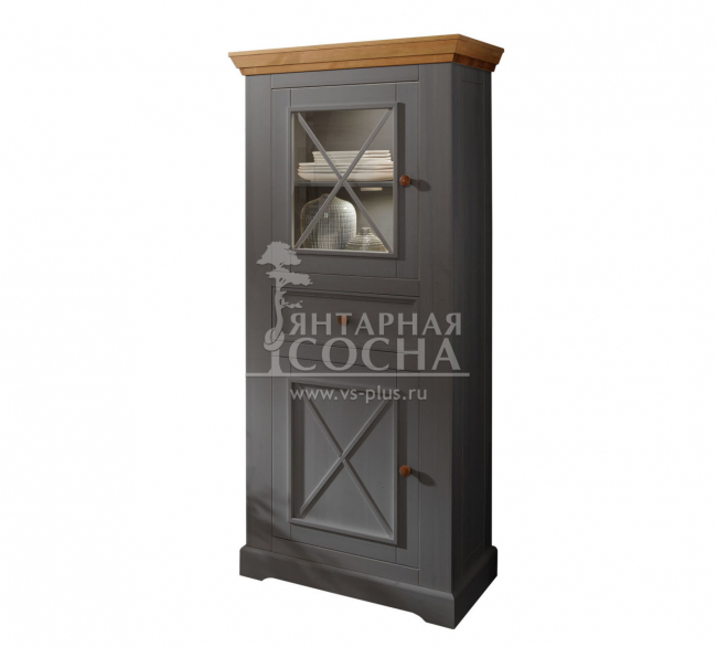 Шкаф для посуды Форест Графит низкий 2 двери 1 ящик Шкаф для посуды Форест Графит низкий 2 двери 1 ящик