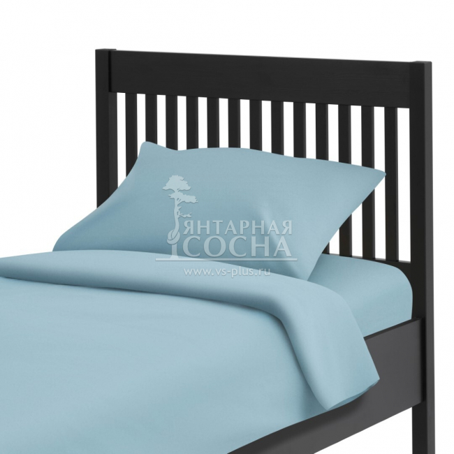 Кровать односпальная ИЛЕКСА 90х200 Черная Кровать односпальная ИЛЕКСА 90х200 Черная