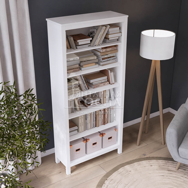 Стеллаж открытый КЫМОР 90 Белый Стеллаж открытый КЫМОР 90 Белый