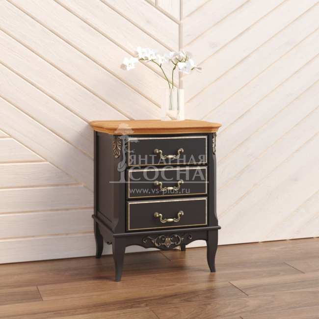 Тумба прикроватная 3 ящика Прованс ясень Тумба прикроватная 3 ящика Прованс ясень