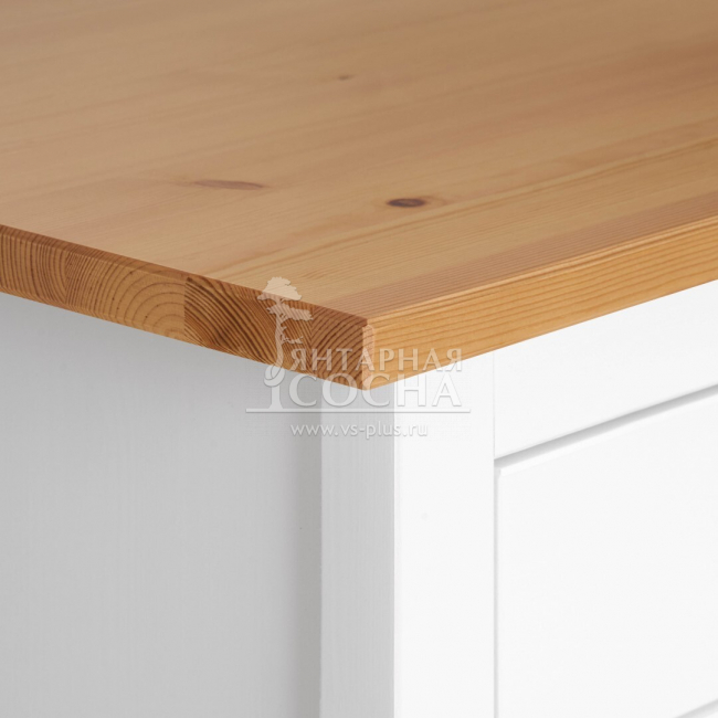 Комод узкий КЫМОР 5 ящиков Белый/Светло-коричневый Комод узкий КЫМОР 5 ящиков Белый/Светло-коричневый