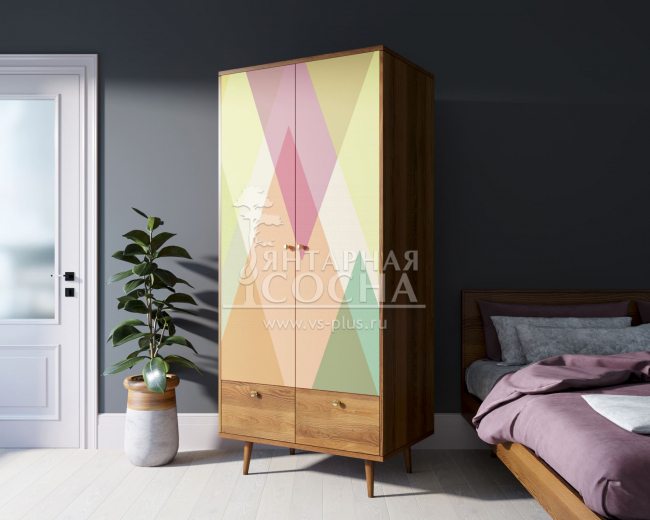 Шкаф двухстворчатый "Berber" принт 16 арт BB16/Print_16 Шкаф двухстворчатый "Berber" принт 16 арт BB16/Print_16