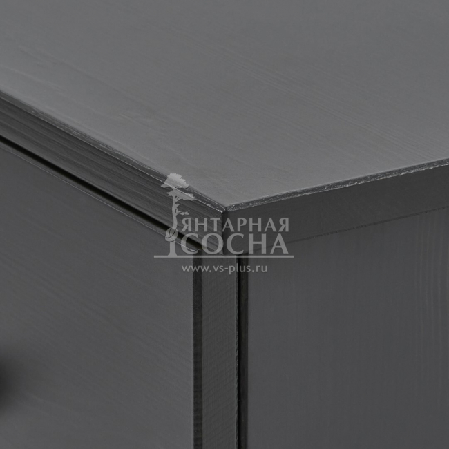 Комод ТИРАНА 3 ящика Черный Комод ТИРАНА 3 ящика Черный