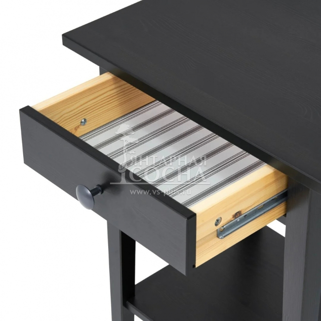 Тумба прикроватная КЫМОР 1 ящик Черная Тумба прикроватная КЫМОР 1 ящик Черная